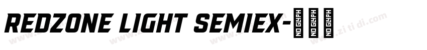 Redzone Light SemiEx字体转换